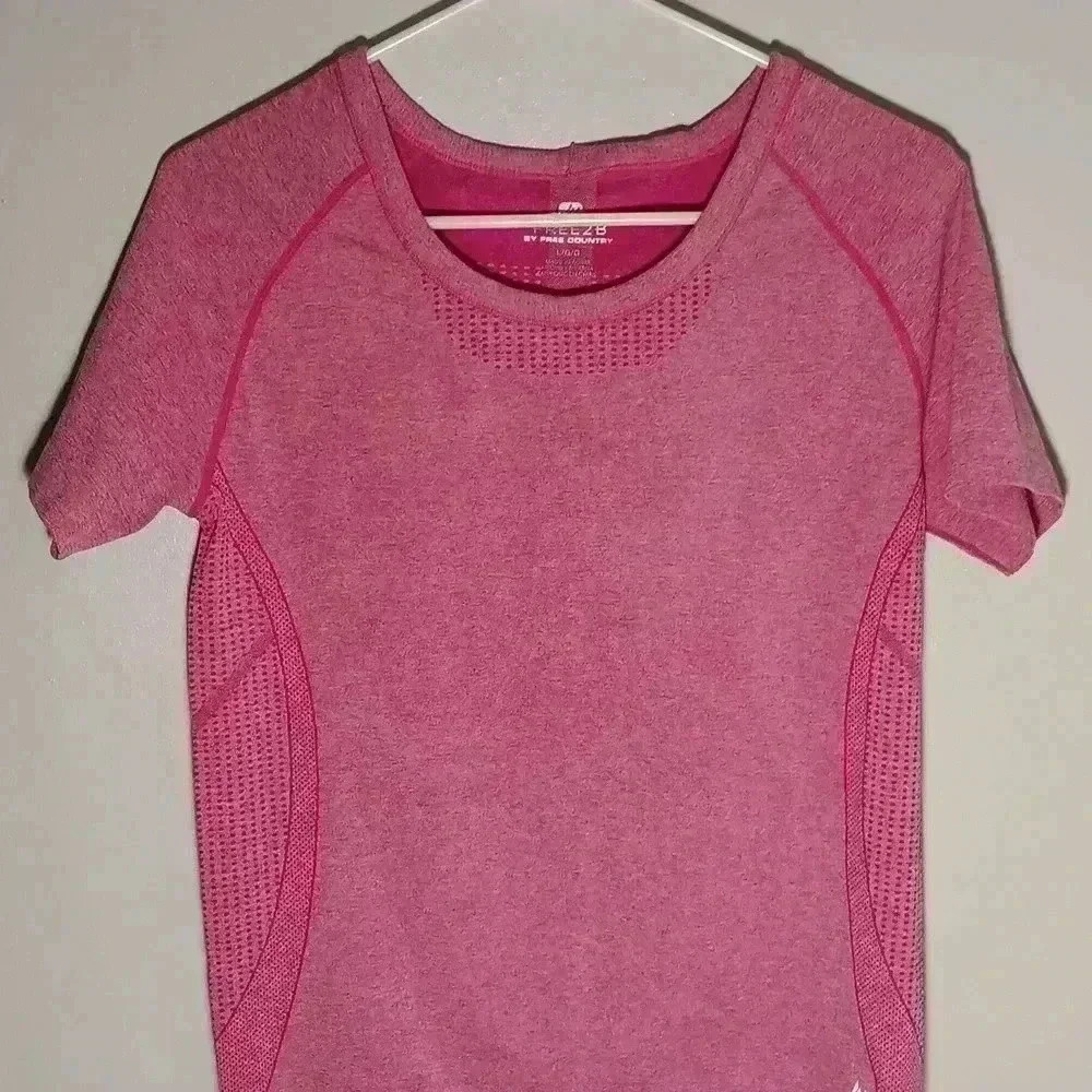 "FREE2B " Ladies Activewear Pink Top‎ Sz L